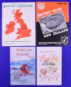 1959 British and I Lions Rugby Programmes (4): v NZ 3rd test, and v Taranaki, Waikato and
