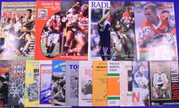 Rugby League Testimonials and Benefits Brochures etc (18): Issues for E Chisnall, D Whitehead,