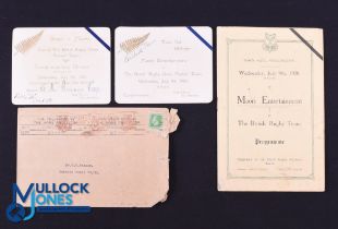 1930 British and I Lions Maori Interest, Entertainment, Invite and Ticket (3): Substantial