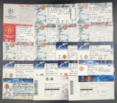 1998-2018 Manchester United Home European Cup Champions League Football Tickets - no duplicates (