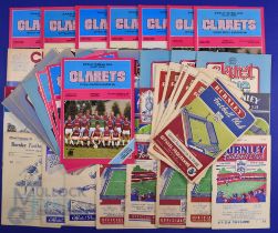 Collection of Burnley home match programmes 1946/47 Bury, 1949/50 Charlton Athletic, 1951/52