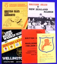 1977 British and I Lions Rugby Programmes (5): v Buller-West Coast (a little foxing), Wellington,