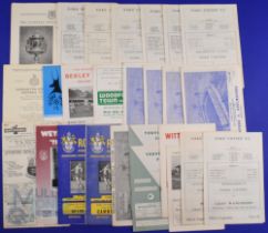 Collection of non-league football programmes Ford Utd v 1960/61 Barking (EE Cup), Brentwood & Warley