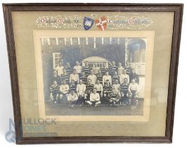 Oxford University & Cambridge University Rugby Football Club photograph for 1920 with hand painted