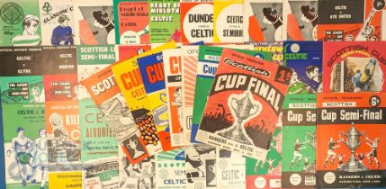Collection of Glasgow Celtic big match programmes to include Scottish Cup finals 1963, 1963 replay v