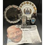 Newcastle Utd / Alan Shearer Memorabilia to include Newcastle Brown Ale 2006 Testimonial Beer,