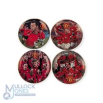 4x Manchester United Danbury Mint limited edition football plates: of Ryan Giggs, Premiership Kings,