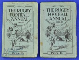 1928-9 and 1929-30 Rugby Football Annuals (2): Last two for the 1920s from this very useful series