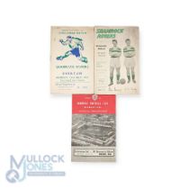 Selection of football programmes to include 1957 Shamrock Rovers v Everton 13 May 1957, 1960
