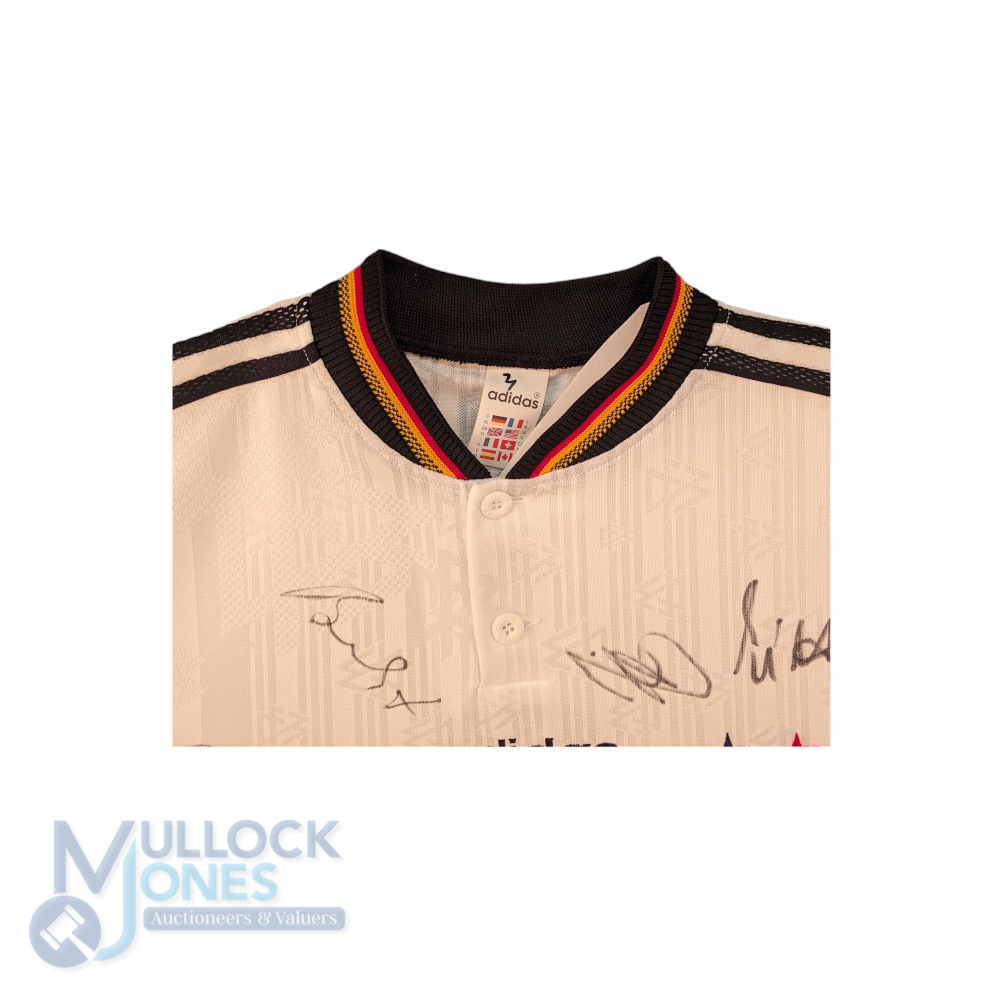 1996 Geramy Euro Final Multi Signed Football Shirt, 20 signatures of the Germany team on an official - Bild 2 aus 3