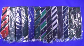 Mostly Irish Interest Rugby Neckties (13): Lovely selection, many unopened, to inc official Irish