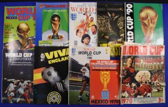 1970 World Cup official tournament programmes + Daily Express preview 46 pages (worn), 1982 World