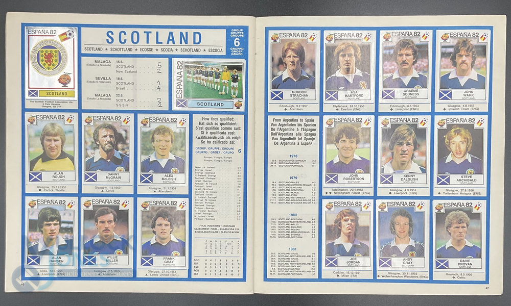 Panini FIFA World Cup Soccer Stars Espana 1982 Sticker Album complete (scores have been filled in) - Image 7 of 7