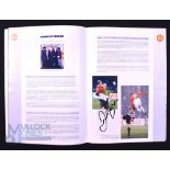 1999 Autographed UEFA Champions League Cup Final official match programme, Manchester Utd v Bayern