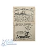 1946/47 Grimsby Town v Bolton Wanderers Div. 1 match programme at Blundell Park 1st February 1947;