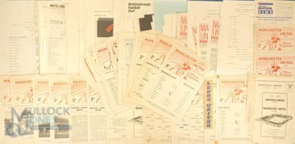 Collection of Manchester Utd reserves programmes to include 1960/61 home Liverpool, Bolton, away