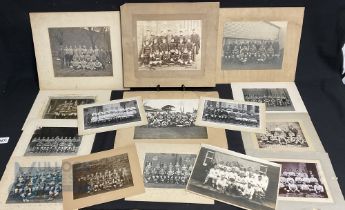 Large Mixed Lot of Rugby Football Club team photographs all unnamed from 1890s-1930s various sizes