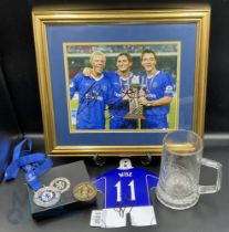 Chelsea FC Memorabilia consisting of FA Cup winner tankard 2000, 2012 UEFA Champions League