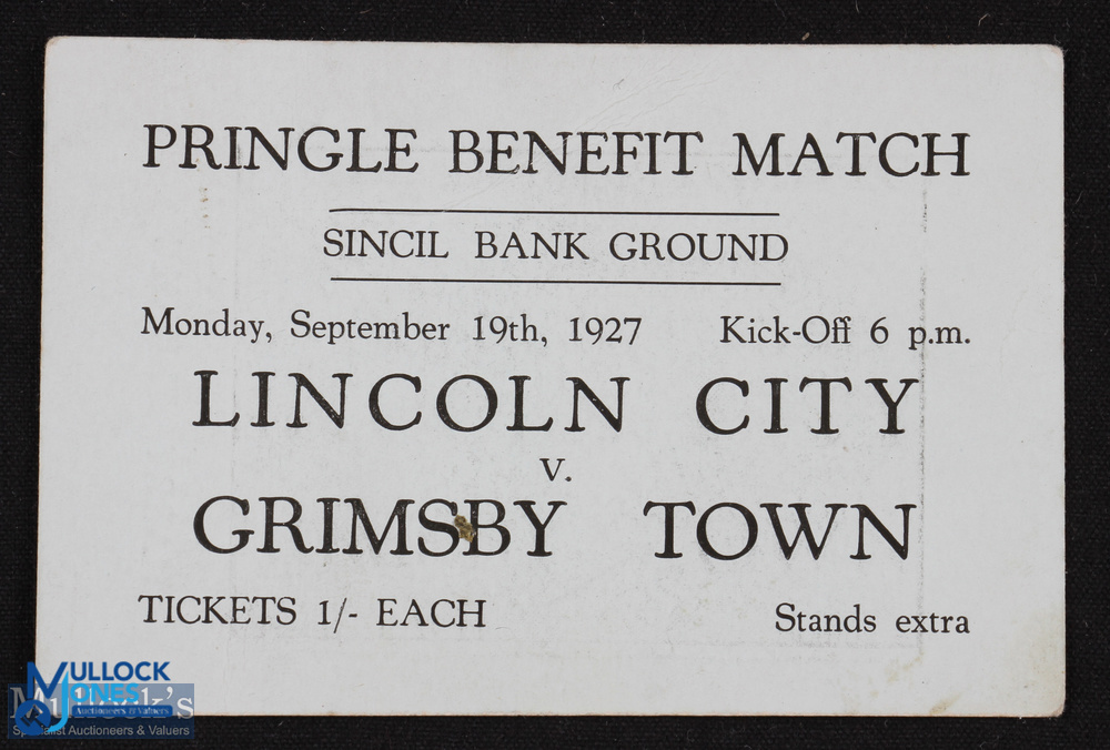 1948/49 Lincoln City v Grimsby Town Lincolnshire Cup final football programme 14 May 1949; rusty - Image 3 of 4