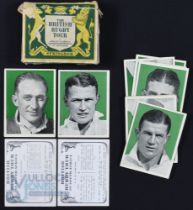Scarce 1938 Boxed Springboks and British Lions Cigarette Card Sets/Fixture List: United Tobacco