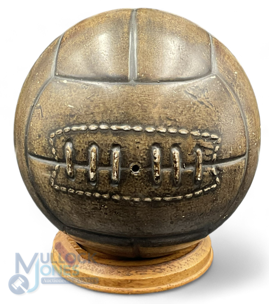 1930s Ceramic / Pottery Full-Size Football with great detail