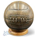 1930s Ceramic / Pottery Full-Size Football with great detail