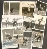 Original black and white Press Photographs Bert Williams of Wolverhampton Wanderers in Action, 2