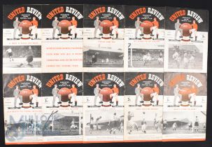 1950/51 Manchester Utd home match programmes to include v Liverpool, Blackpool, Aston Villa,