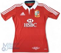 2013 British and I Lions Matchworn and Named Rugby Jersey: Ben Youngs, Lions No. 799's scarlet and
