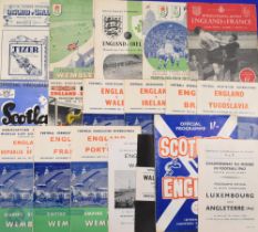 Collection of England international match programmes homes, unless otherwise stated, to include 1946