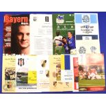Bolton Wanderers away match programmes in the UEFA Cup to include v 2005/06 Lokomotiv Plovdiv team