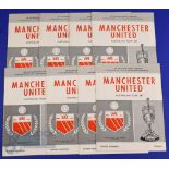 Collection of Manchester Utd home match programmes 1985/86 (28), 1986/87 (28), 1987/88 (25), 1988/89