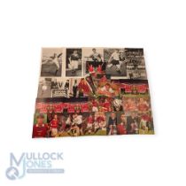 Manchester United Football 1990-2000 colour Photographs with modern B&W reproduced images
