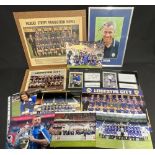 Large Collection of Leicester City autographed photographs - 3 complete teams from magazines 1970s