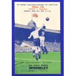 1950 FAC final Arsenal v Liverpool match programme 29 April 1950; rust to staple, o/wise good. (1)