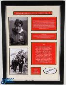 Large Framed W J McBride 1974 Lions Rugby Display: Lovely professionally-created ltd. ed. display,
