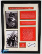 Large Framed W J McBride 1974 Lions Rugby Display: Lovely professionally-created ltd. ed. display,