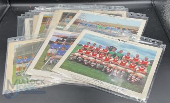 Typhoo Tea Ltd Premium Issues 10 x 8 Famous Football Clubs 1965 series 2 Set of 24 (please note some
