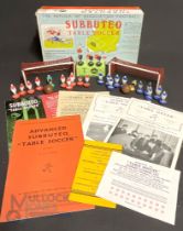 1957-58 Subbuteo Table Soccer illustrated box Combination Edition containing 2 teams in celluloid,