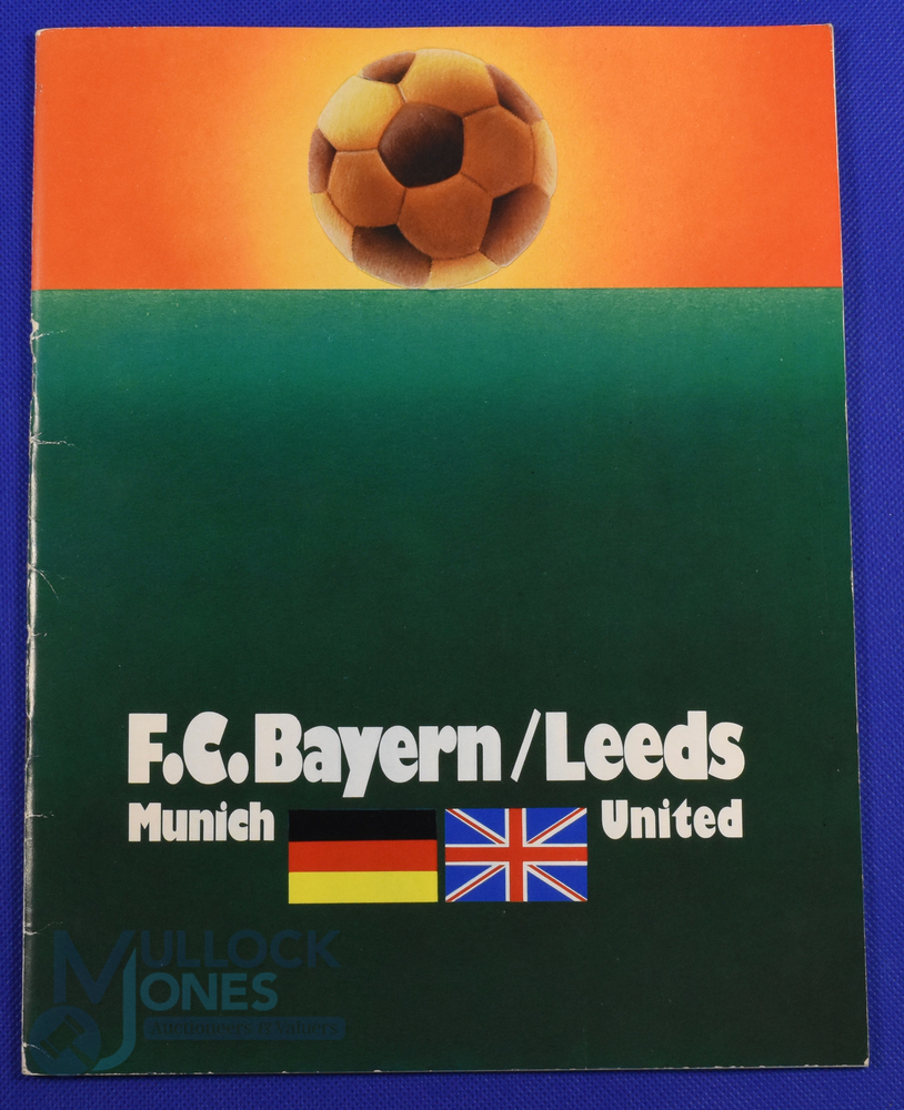 1975 European Cup final Leeds Utd v Bayern Munich match programme at Paris 28 May 1975; good. (1)