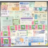 1960-2000 World Football Tickets: most unidentified, to include Moscoe Dynamo 1989, Spain v