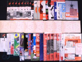 Collection of Manchester Utd. programmes/memorabilia to include homes 1957/58 - 1998/99 (16),