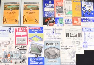 1959/60 Complete league season Wolverhampton Wanderers match programmes homes and aways in one file;