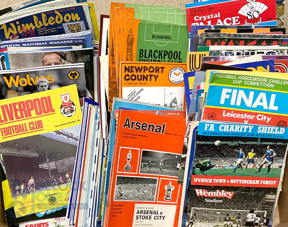 Mixed selection of Football Programmes from 1960s - 2000s from various teams - Arsenal, Stoke