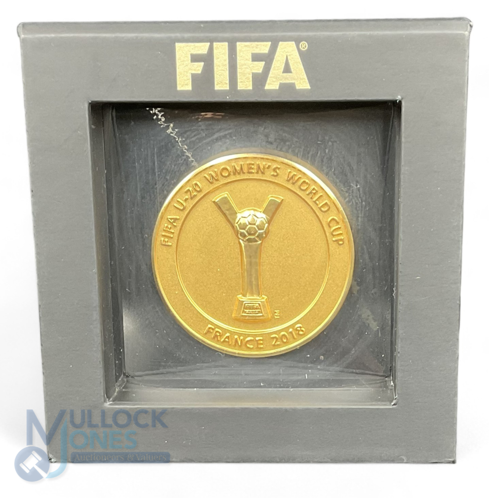 FIFA 2018 U-20 Women's World Cup Winner's Medal France 2018 in presentation display case