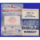 1953 FAC final Blackpool v Bolton Wanderers match programme 2 May 1953; staple removed, fair