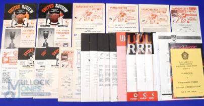 Collection of Manchester Utd FAYC home match programmes to include 1954/55 WBA (FAYC final), 1959/60