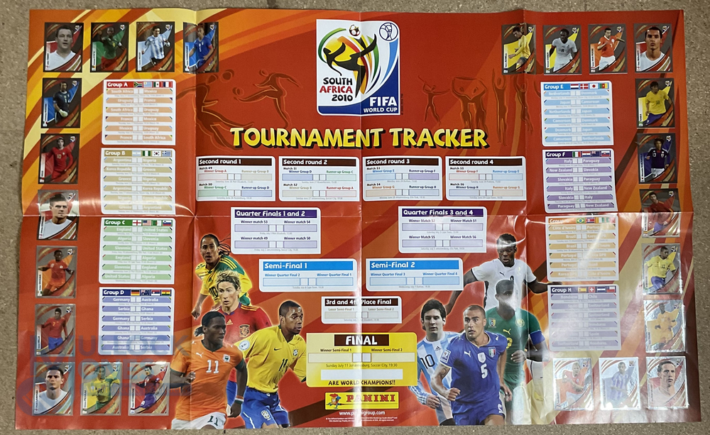 Panini FIFA World Cup Soccer Stars South Africa 2010 Sticker Album complete with Poster (Scores - Image 4 of 4