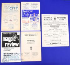 Manchester Utd in the Lancashire Senior Cup match programme all aways 1962/63 Manchester City (