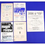 Manchester Utd in the Lancashire Senior Cup match programme all aways 1962/63 Manchester City (